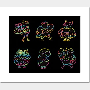 Black magic bird buds Posters and Art